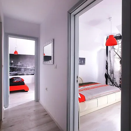 Apartment Red Fashion With Free Parking&pool *
